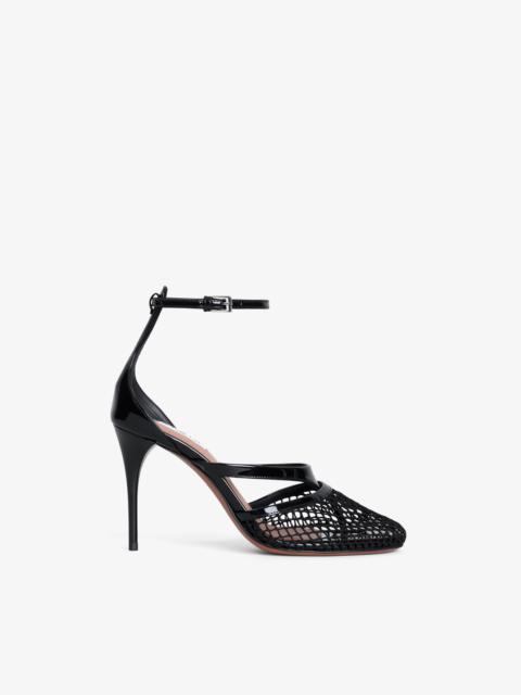 INFRADITO SANDALS IN FISHNET & LEATHER