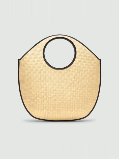 Circle Tote Bag in Raffia