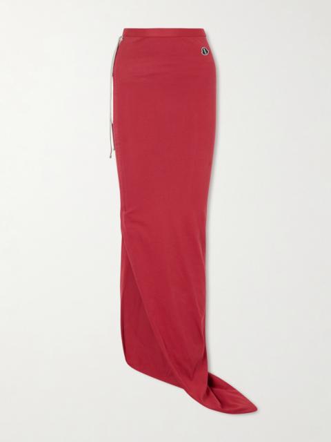 + Moncler Appliquéd Cotton-jersey Maxi Skirt