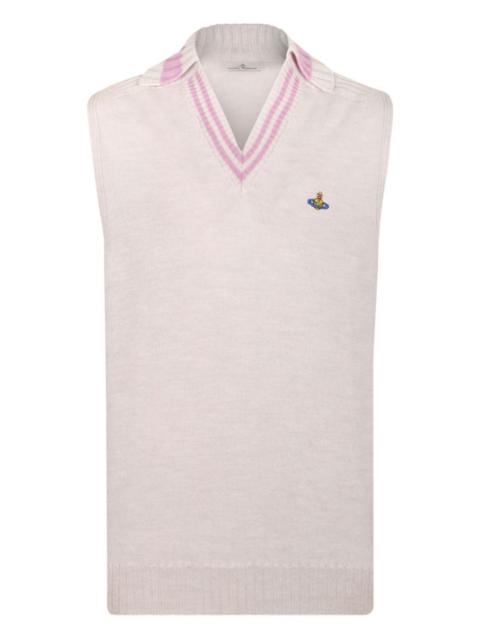 Fisherman striped vest