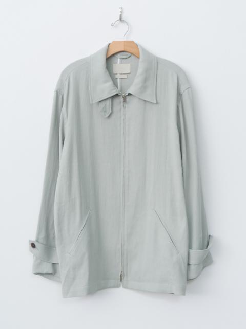 Linen Acetate Zip Blouson - Mist Green