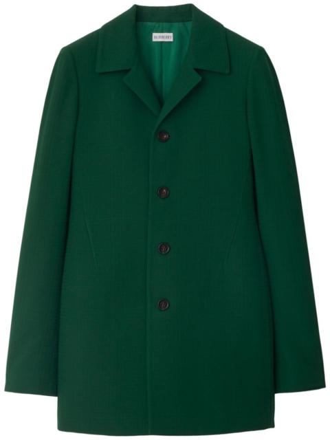 single-breasted wool coat