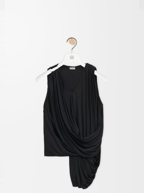Draped top in viscose