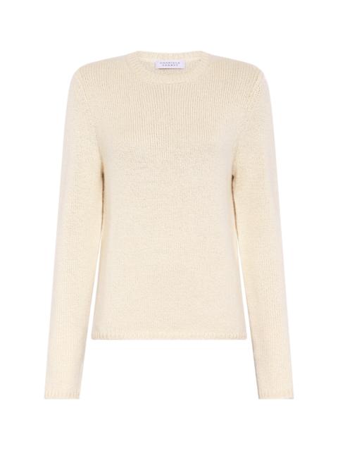 Titus Knit Sweater in Off White Cashmere