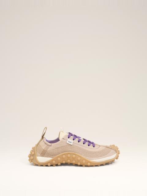 WHITE MESH LOW TOP MIRAGE SNEAKERS