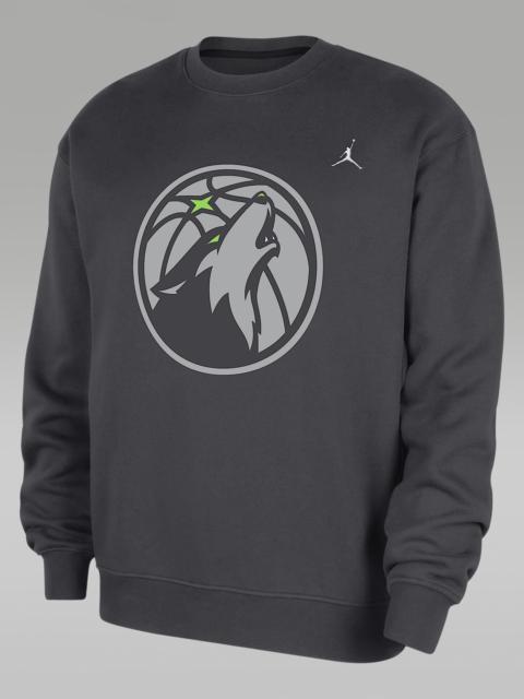 Minnesota Timberwolves Statement Essentials Men's Jordan NBA Fleece Crew-Neck Sweatshirt