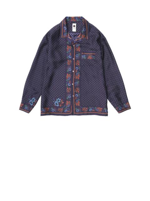 Long Sleeve Silk Scarf Shirt