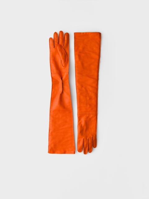 Leather Long Gloves