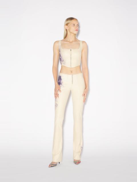 THE NUDE TATTOO LEATHER BUSTIER