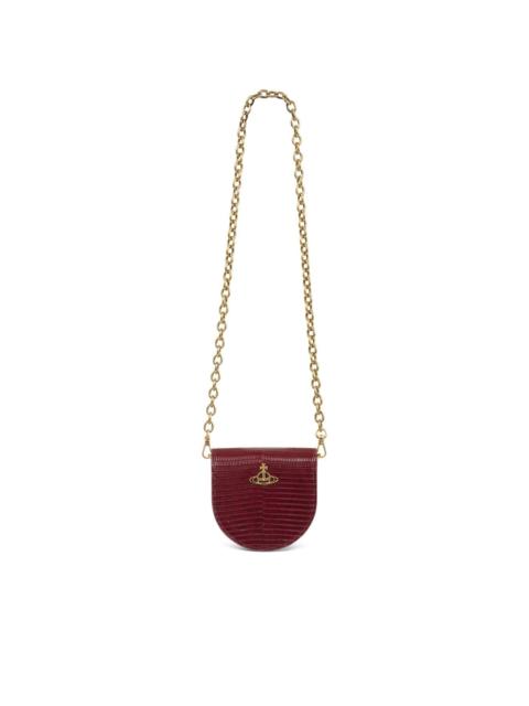 Lizard saddle crossbody bag