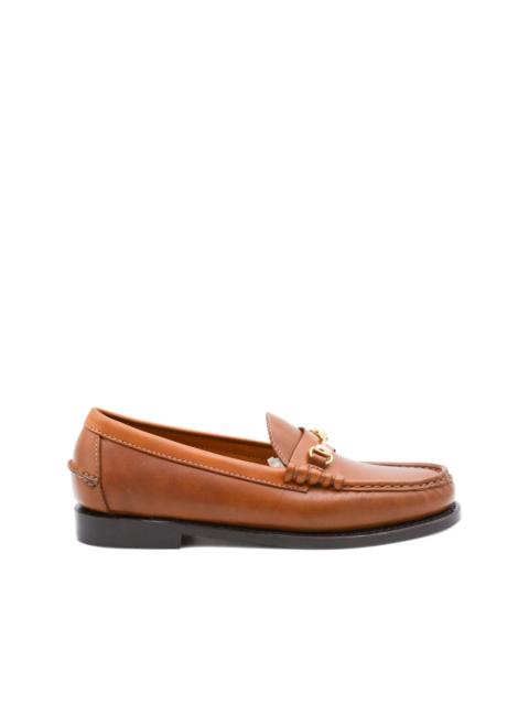 horsebit leather loafers