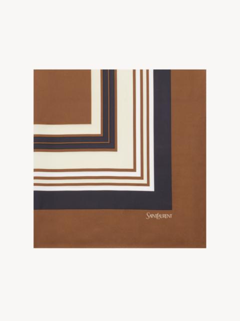 SQUARE SCARF IN SQUARE SILK TWILL