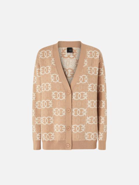 CARDIGAN WITH LOVE BIRDS LOGO