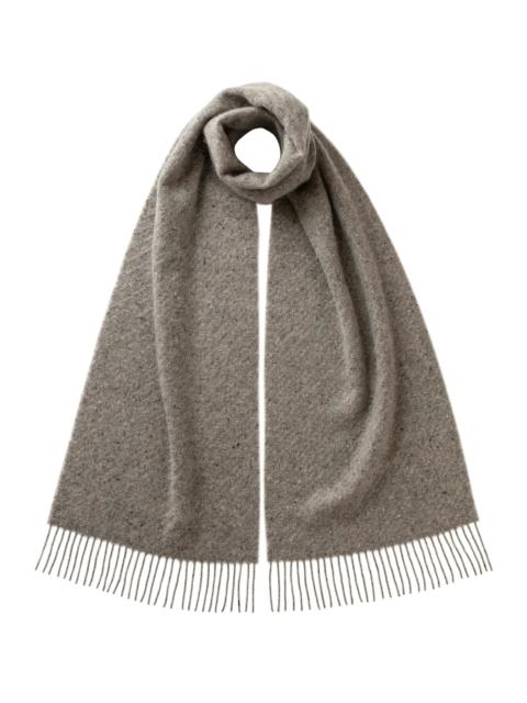 Lofty Twill Grey Cashmere Scarf