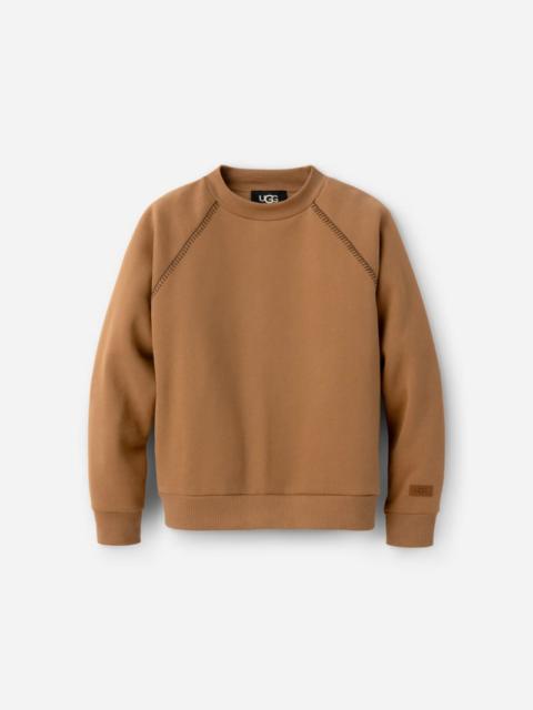 ® Women's Classic Crewneck Cotton Blend/Recycled Materials Tops in Chestnut