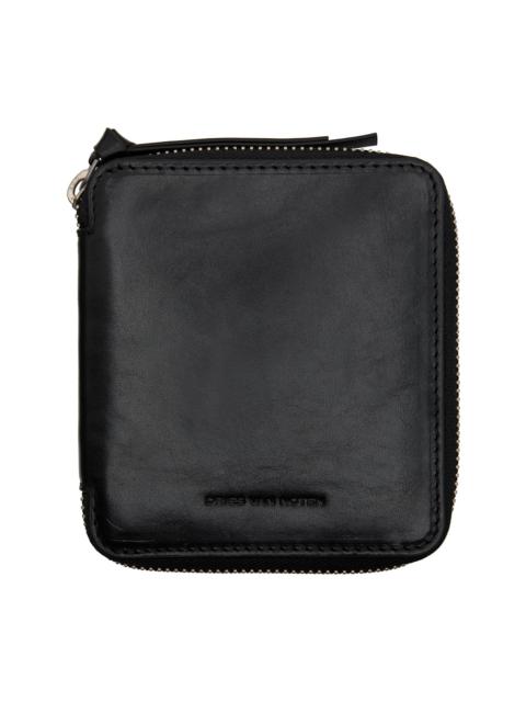 Black Square Zip Wallet
