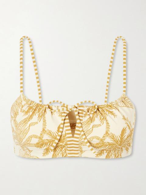 Reve Printed Bikini Top