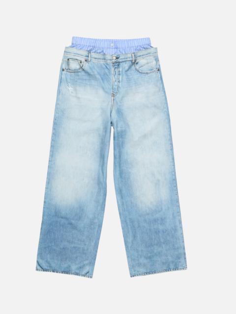 Printed trousers - Light blue