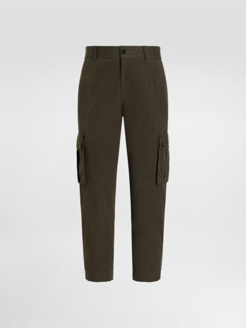 Waxed faille trousers