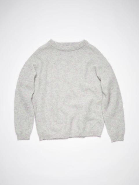 Crew neck jumper - Soft green melange
