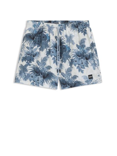 FULLY LINED SWIM SHORTS WITH SEASONAL PRINT