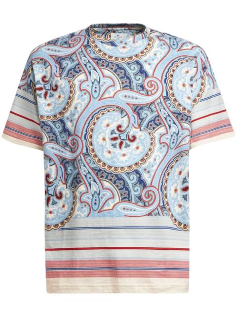 paisley-print T-shirt