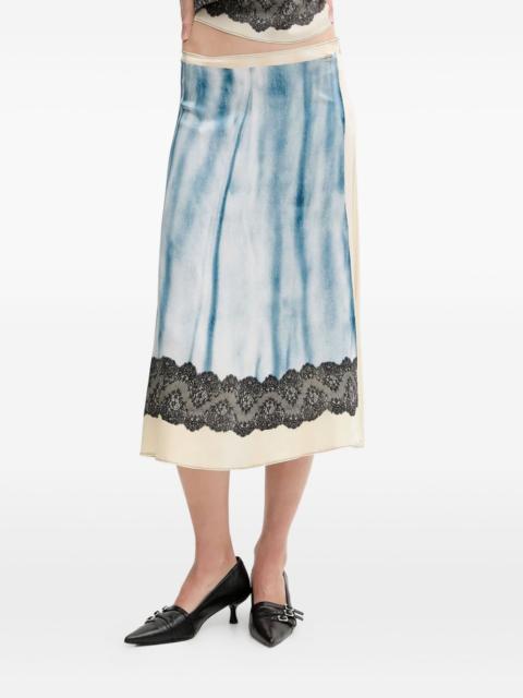 O-Neiric printed midi skirt