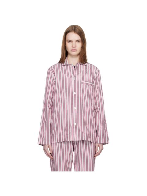 Pink & Off-White Poplin Long-Sleeved Pyjama Shirt
