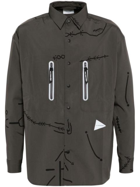 Daijiro OHARA map key print shirt