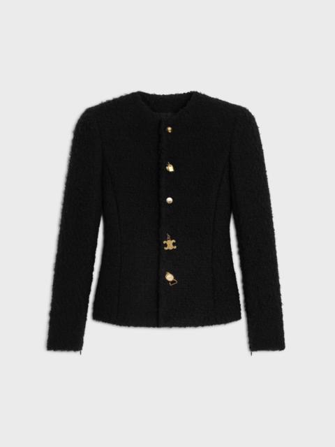 jacket IN cashmere and wool natté