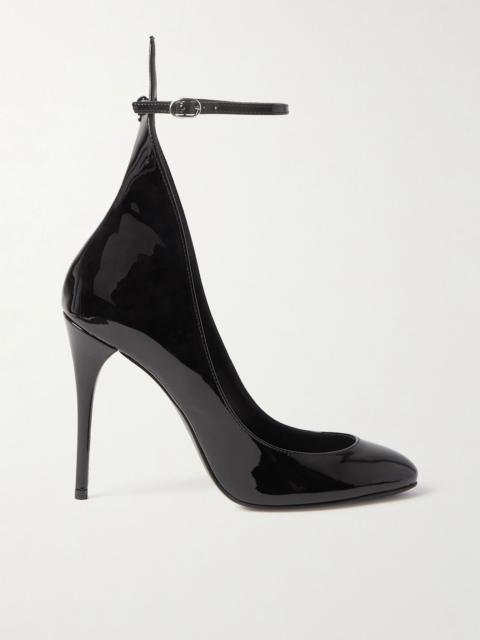 90 patent-leather pumps Black