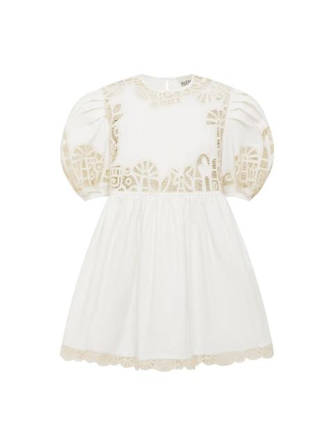 Rosemary Embroidered Mini Dress