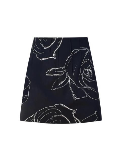 HEAVY POPLIN MINI SKIRT