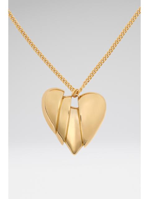 HEARTBREAKER NECKLACE WITH GOLD BASE