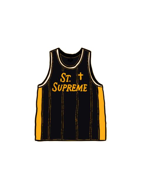 Supreme St. Supreme Basketball Jersey Black