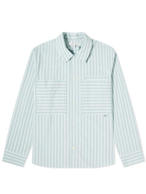 Maison Kitsuné Stripe Pocket Tab Overshirt