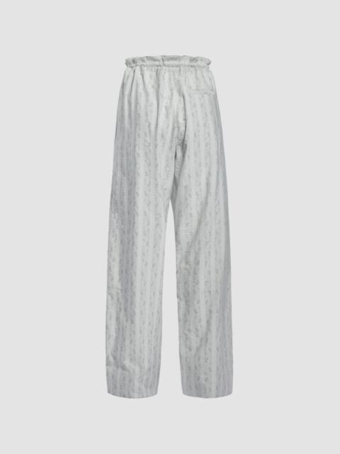 DITSY COTTON STRIPE DRAWSTRING TROUSER
