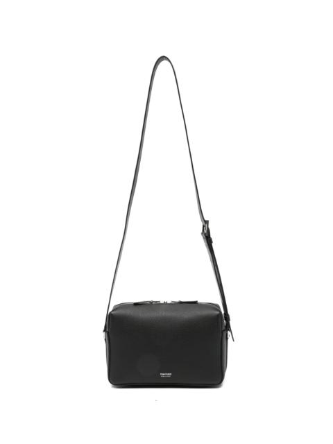 Tom Ford Grained-leather Logo-stamp Messenger Bag