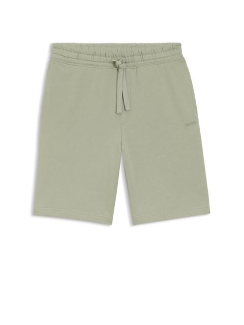 COTTON-TERRY SHORTS WITH LOGO PRINT