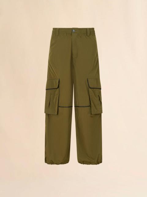 DEEP BLUE FELT DUSTER COAT WITH CONTRAST COLLAR