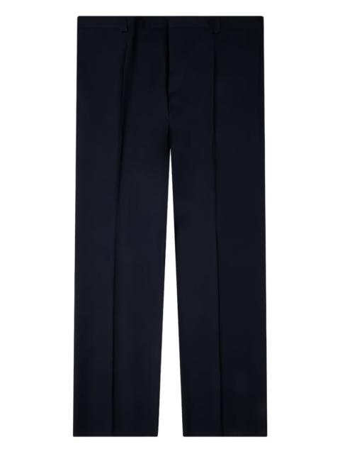 pressed-crease trousers