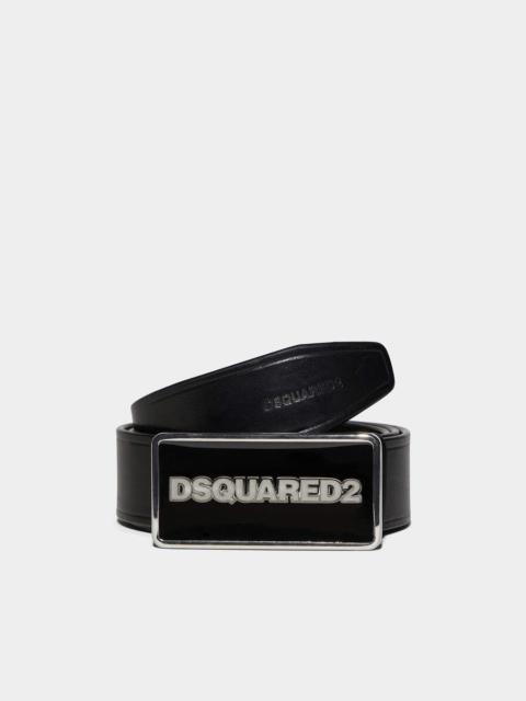 DSQUARED2 LOGO PLAQUE BELT