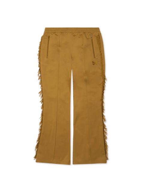 TRICOT JERSEY FRINGE TRACK PANT - GOLD