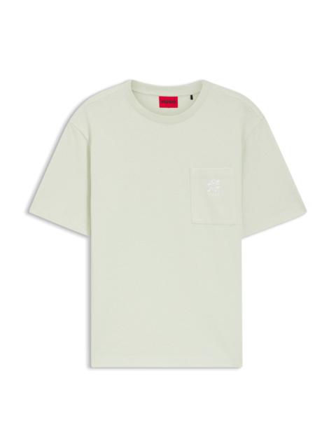 COTTON-JERSEY T-SHIRT WITH EMBROIDERED LOGO