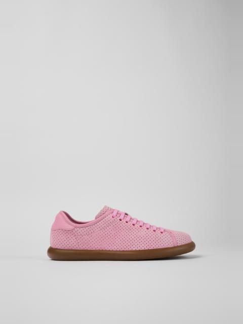 Pink Nubuck/Leather Sneaker for Women