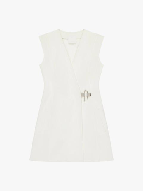 WRAP DRESS IN DENIM WITH PADLOCK