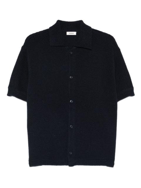 button-fastening shirt