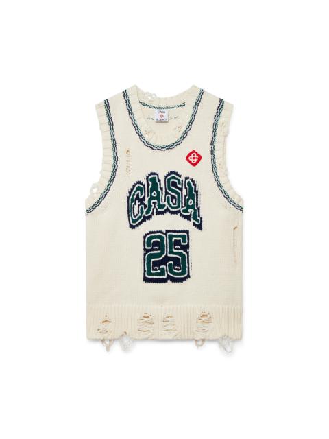 Intarsia Baseball Top | Casablanca Paris