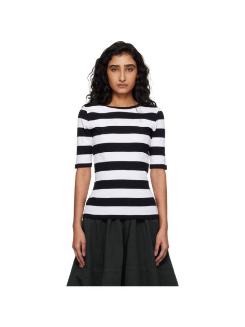White & Black Striped T-shirt