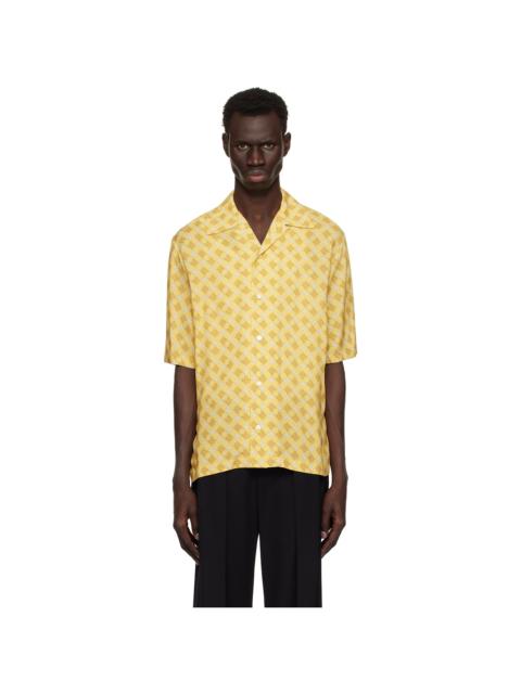 Yellow 'MA' Quad Camp Shirt